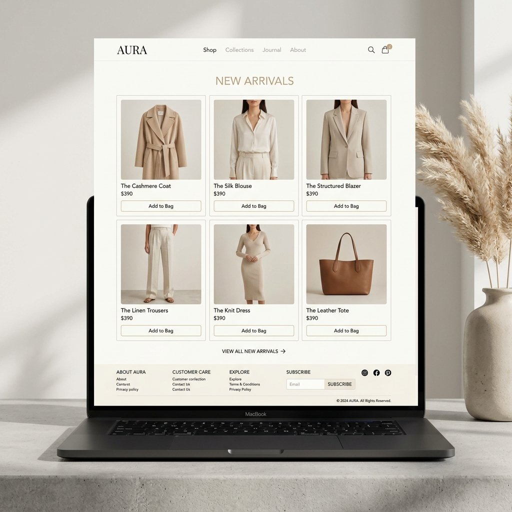 Minimal Luxury Fashion Store Preview
